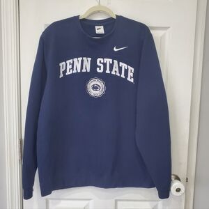 Penn State Nittany Lions Arched Seal Men's Nike College Pullover Crew Size XL